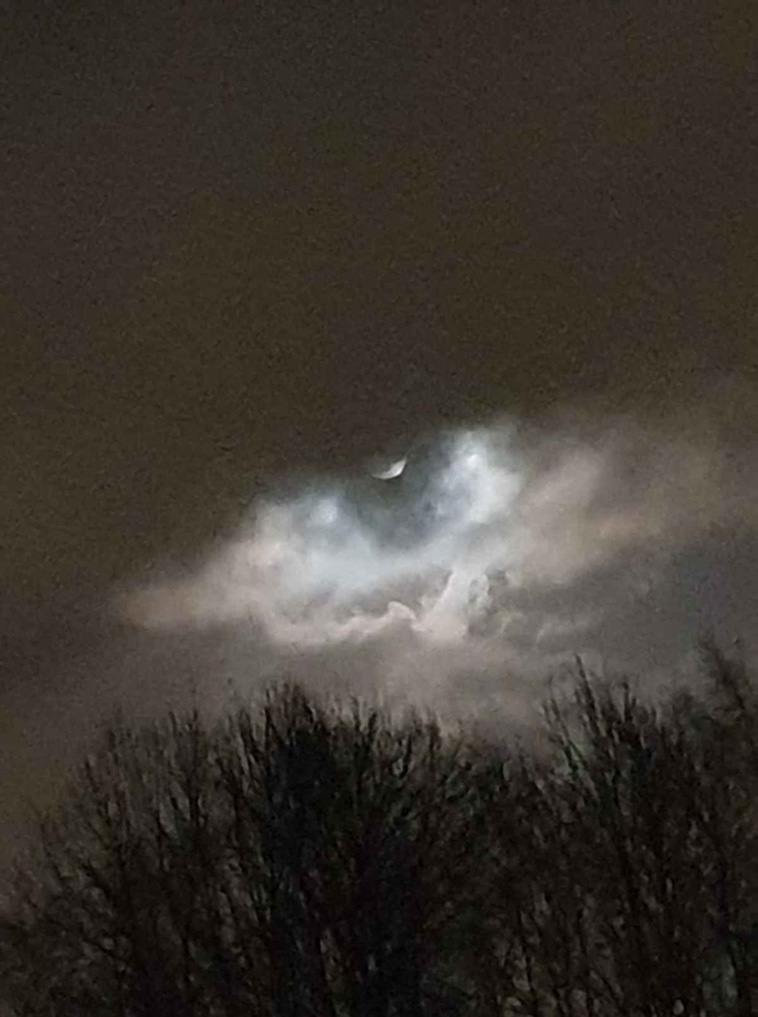 clouds moon
