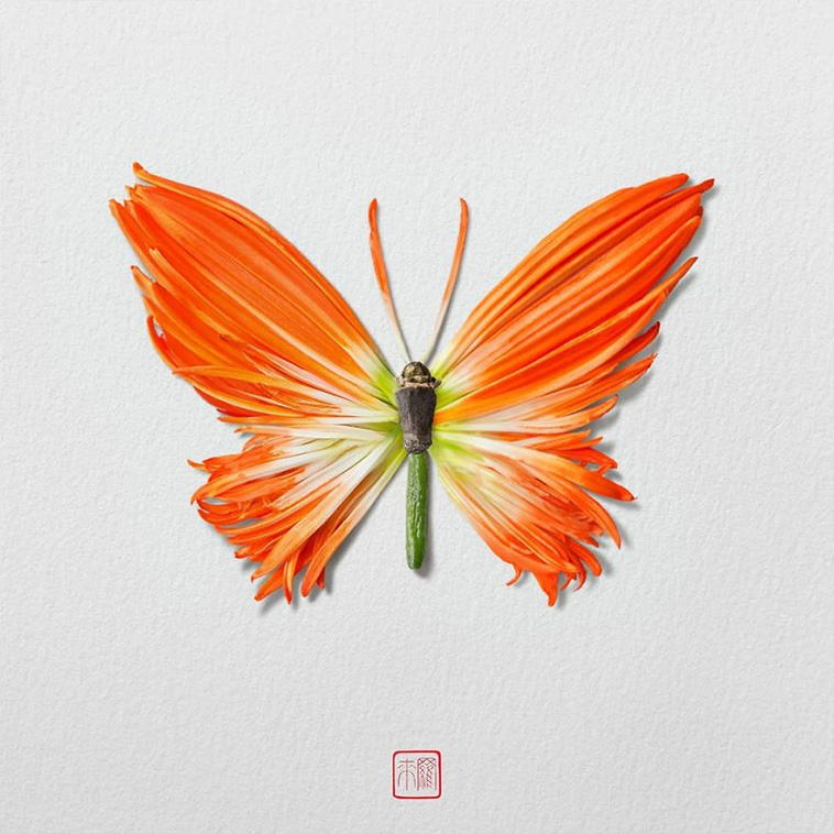 animal sculptures flowers