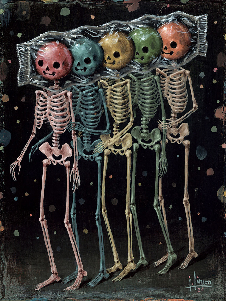  skeleton painting