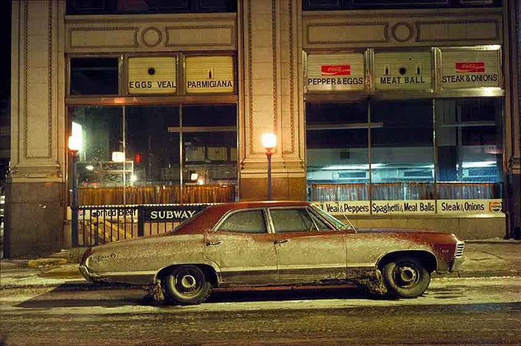 parked cars 70s