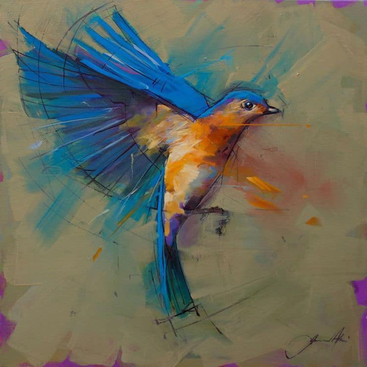 Vibrant Bird Paintings