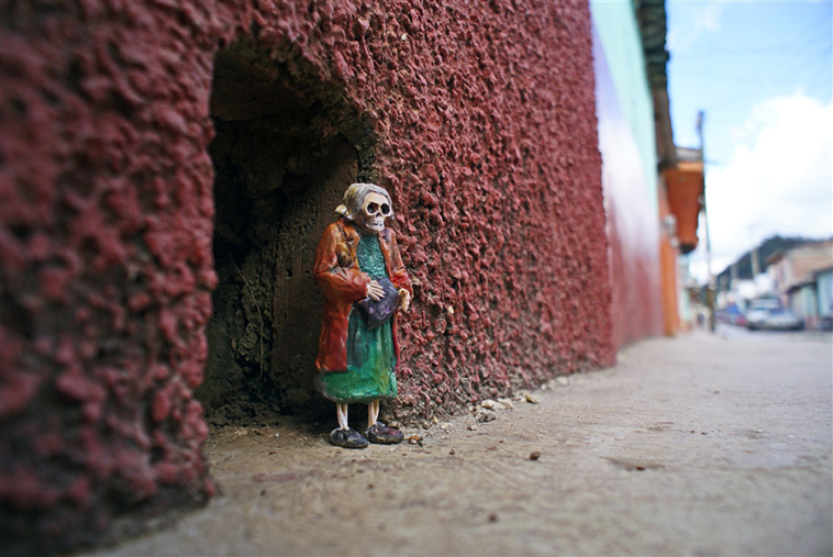  miniature cement figures