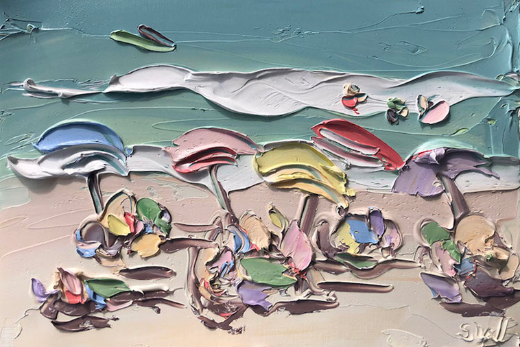 beach oil paintings 