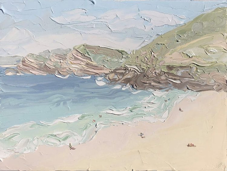 beach oil paintings 