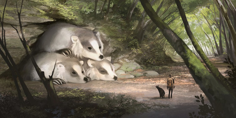 giant animals illustrations