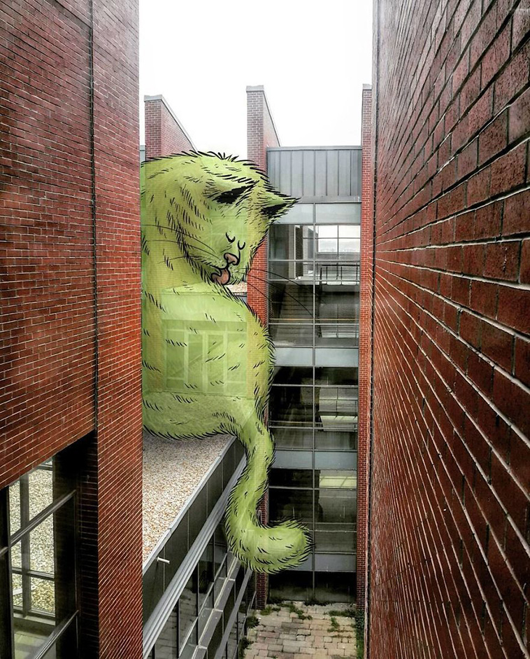 illustrations giants landscapes