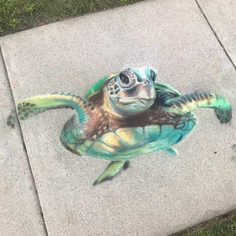 3D Chalk Art