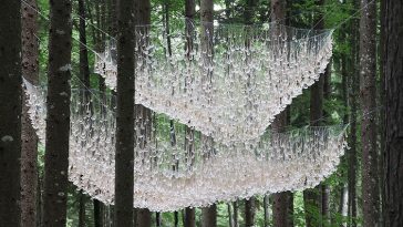 rainwater chandelier