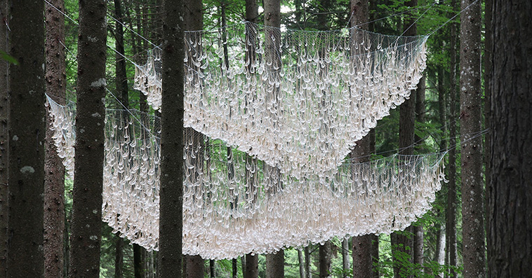 rainwater chandelier