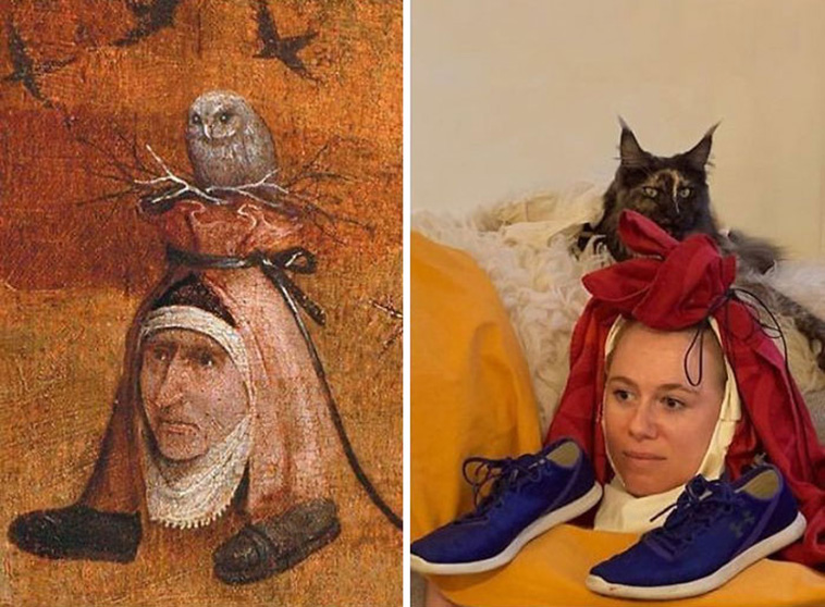 people are recreating paintings