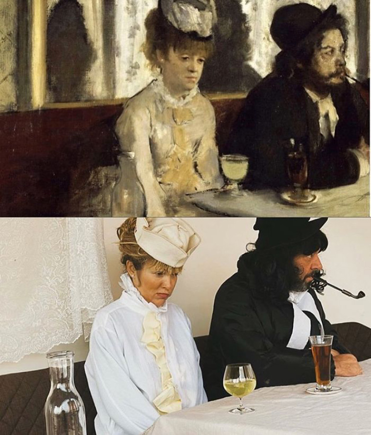 people are recreating paintings
