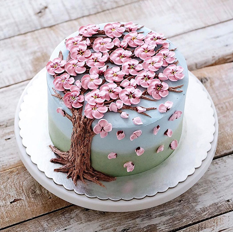 flower buttercream cakes