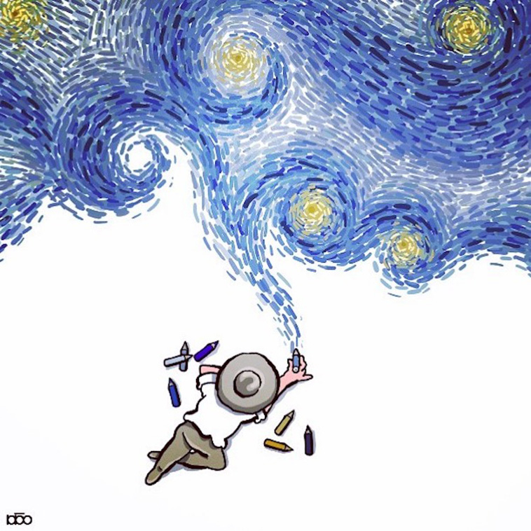 Van Gogh illustrations