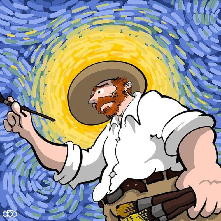 Van Gogh cartoon