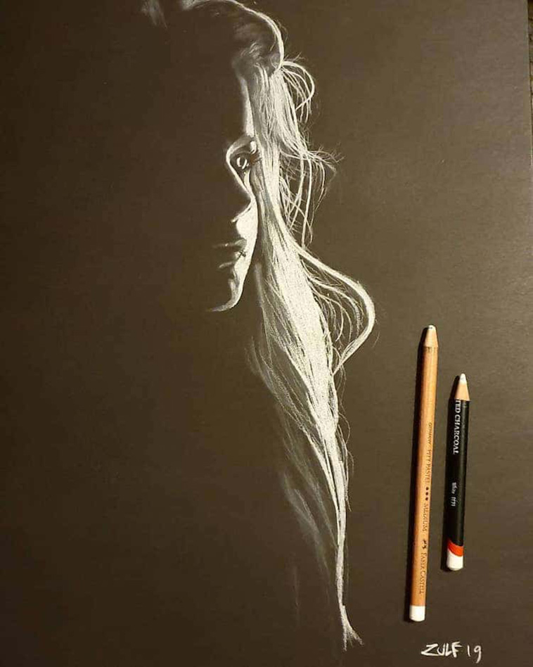 Charcoal and Pastel Portraits