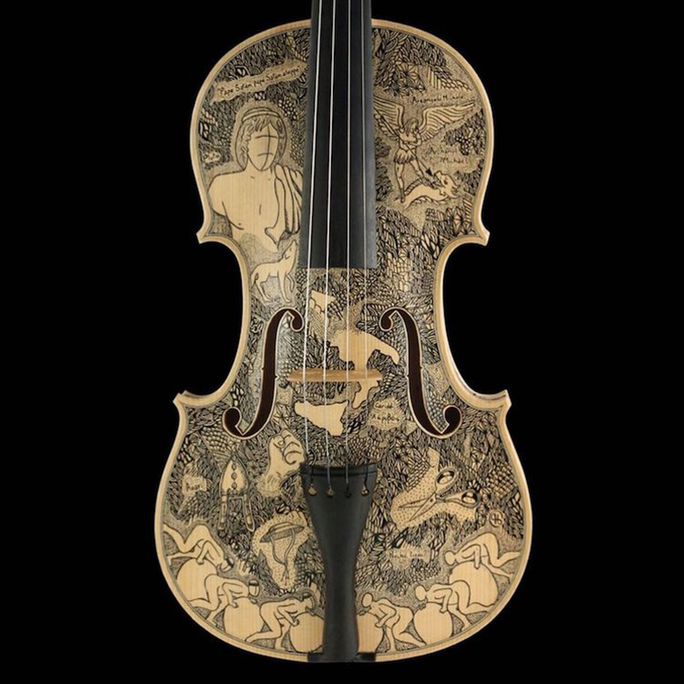 decorated violins