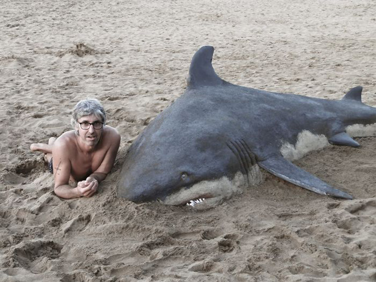 Sand animal sculptures