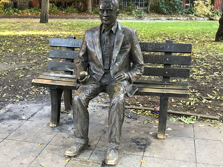Alan Turing memorial in Manchester