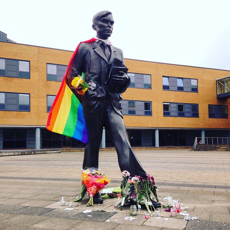 Alan Turing statue University of Surrey
