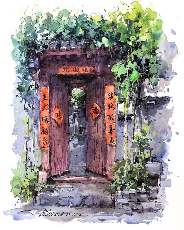watercolor sketch