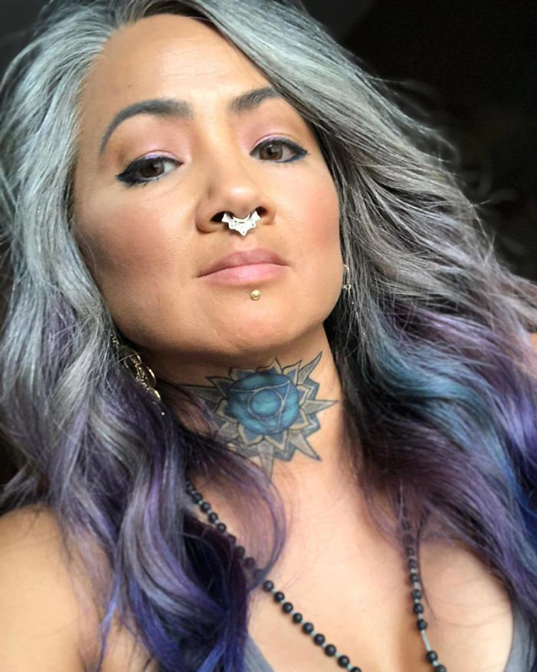 natural gray hair