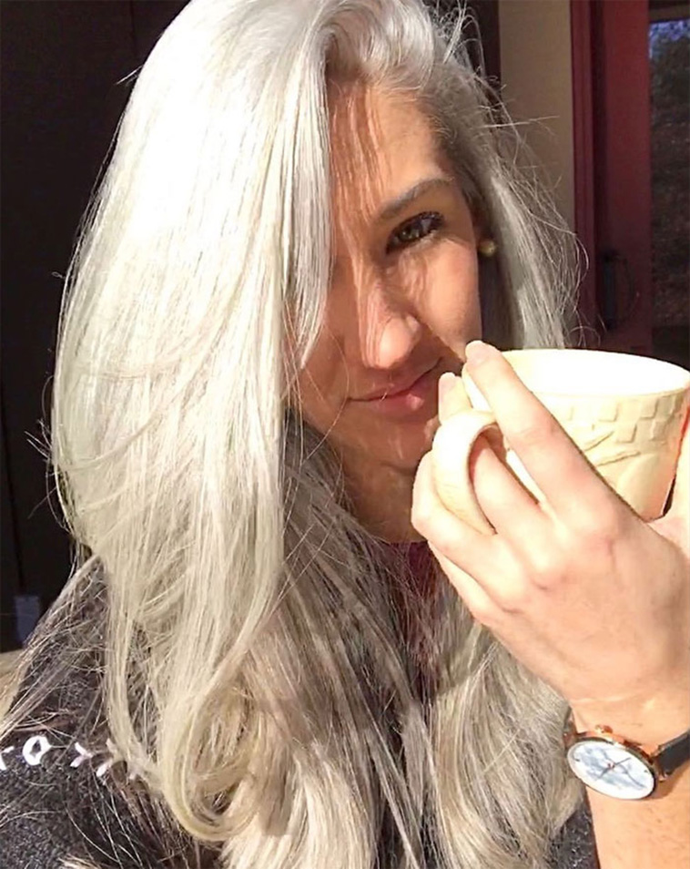 natural gray hair