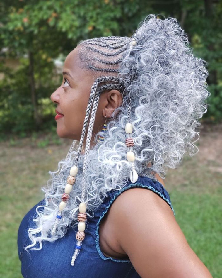 natural gray hair