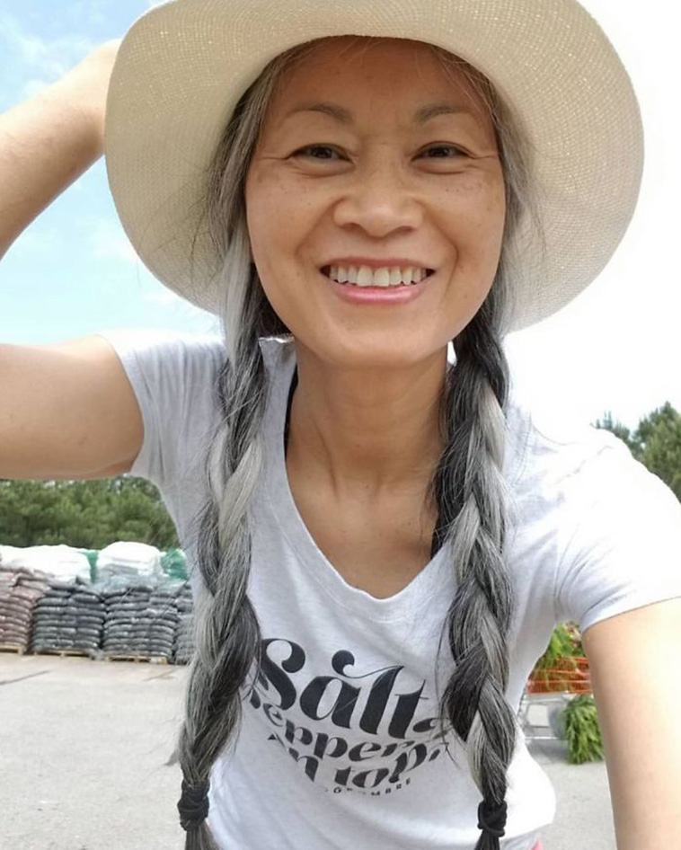 natural gray hair