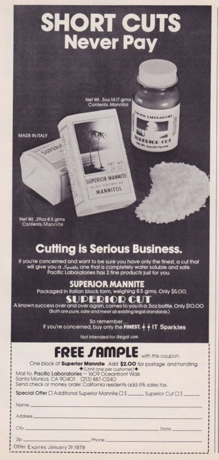 cocaine ads