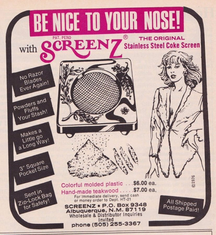 cocaine ads