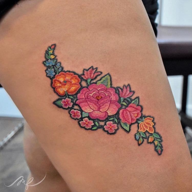 embroidery tattoos