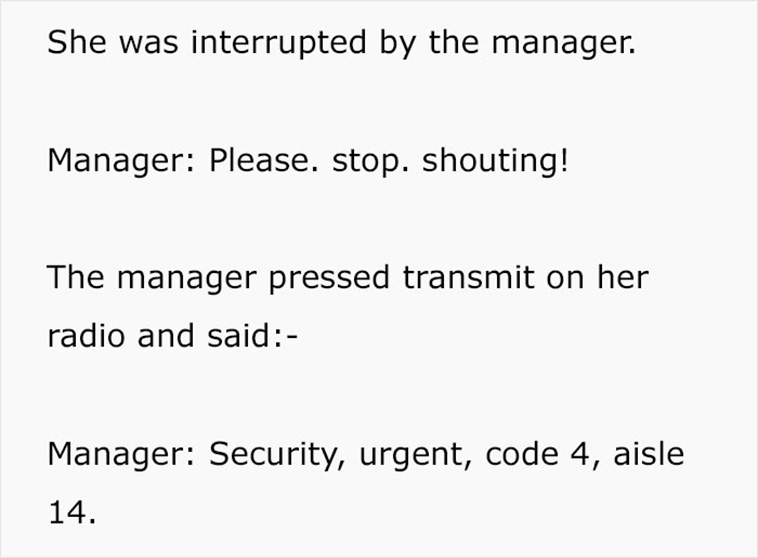 woman mistakes someone for employee