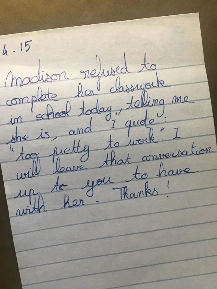 awkward teacher notes