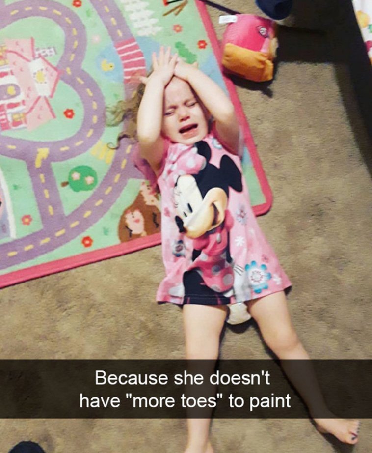 funny upset children