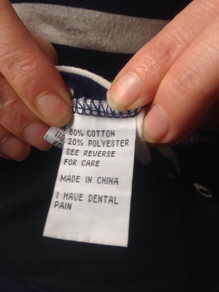 funny clothing tags