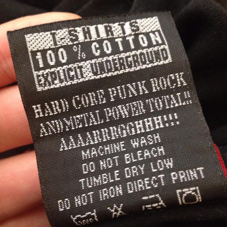 funny clothing tags