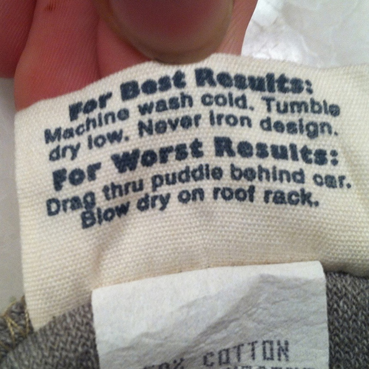 funny clothing tags