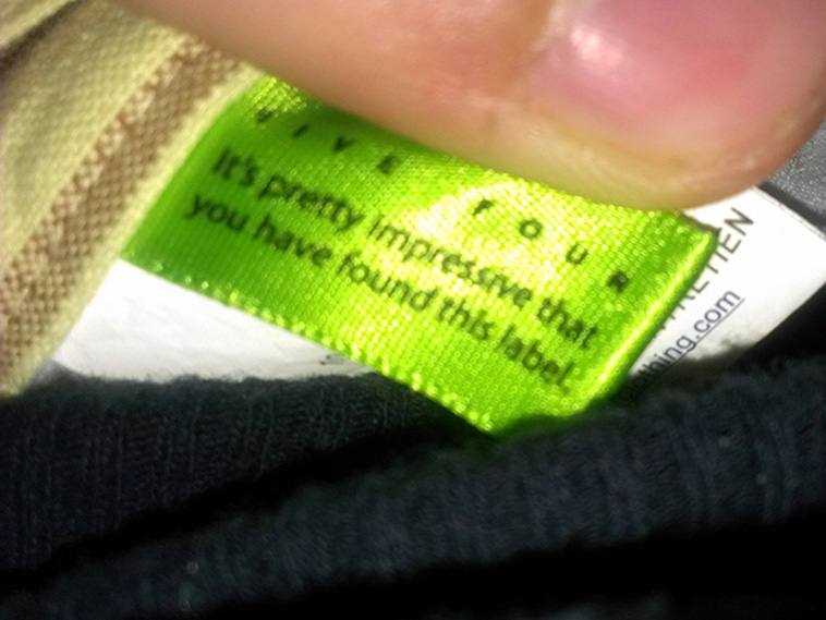 funny clothing tags