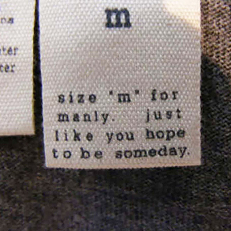funny clothing tags