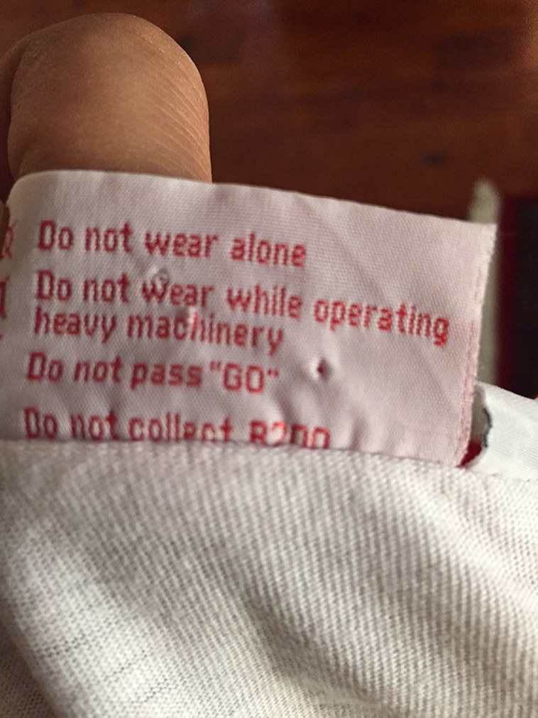 funny clothing tags