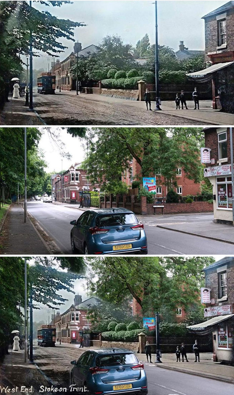 old photos then and now
