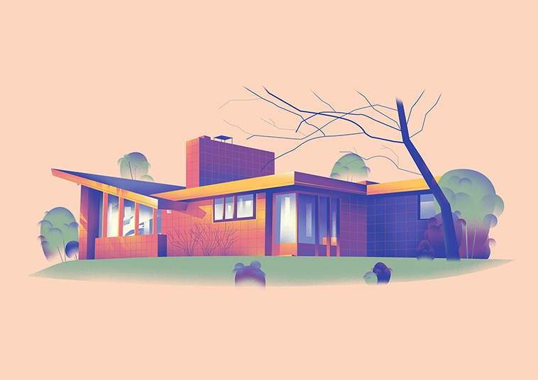 illustrations of homes frank lloyd wright