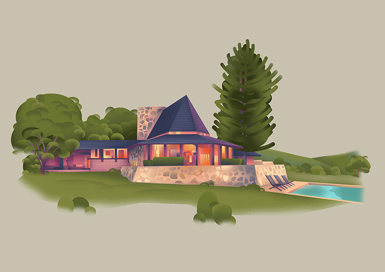 illustrations of homes frank lloyd wright