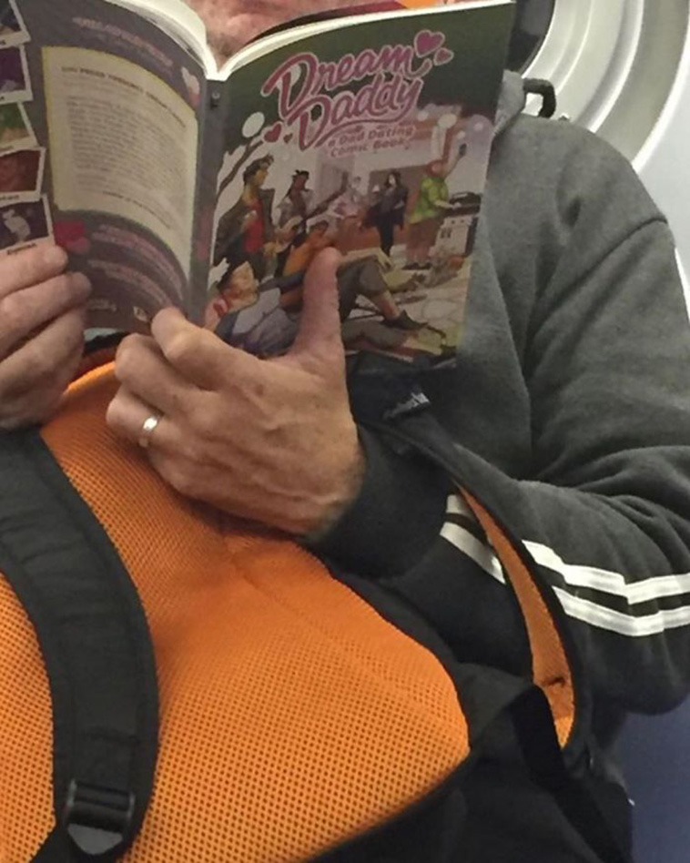 subway commute book reading