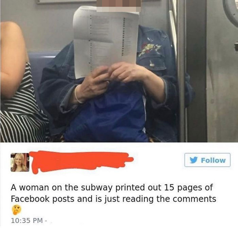 subway book reading