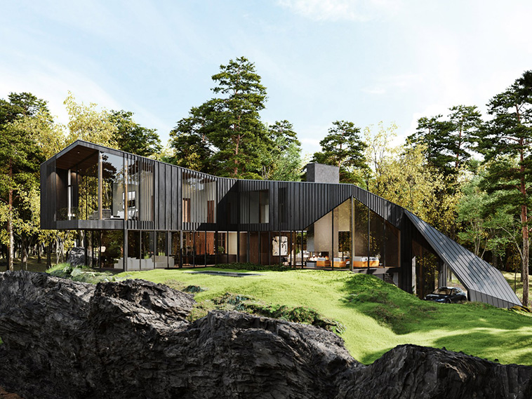 Automaker designs a house