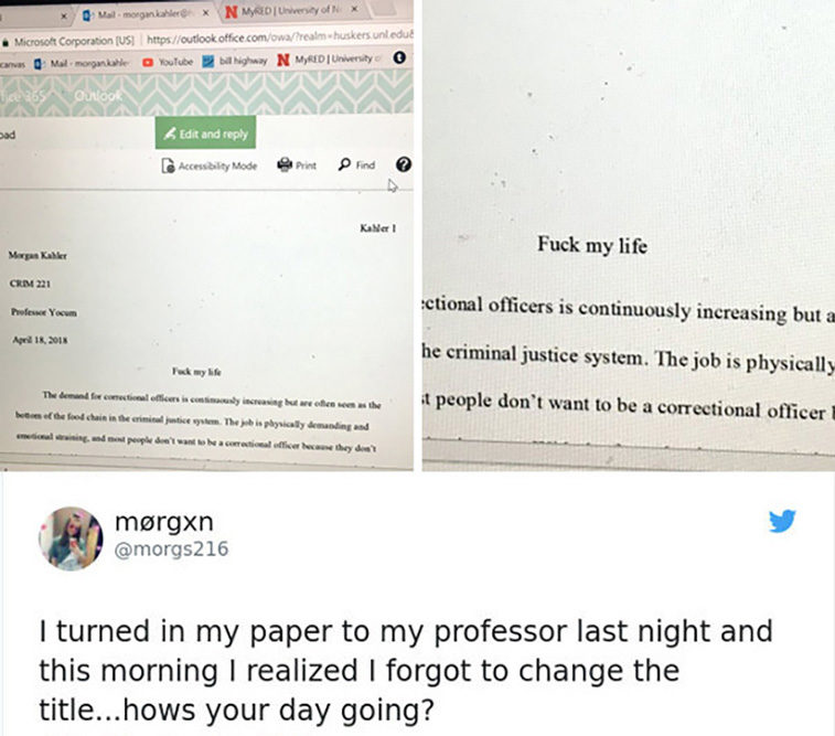 people having worse day