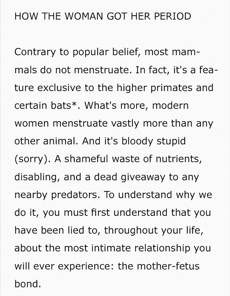 benefit of periods