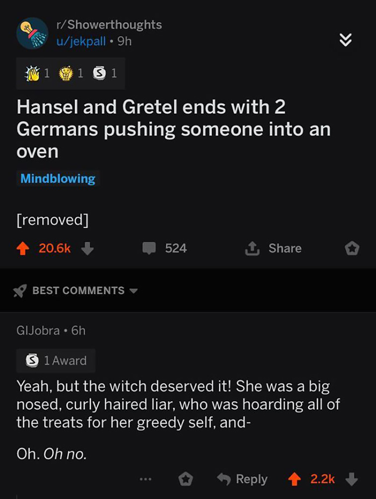 cursed comments