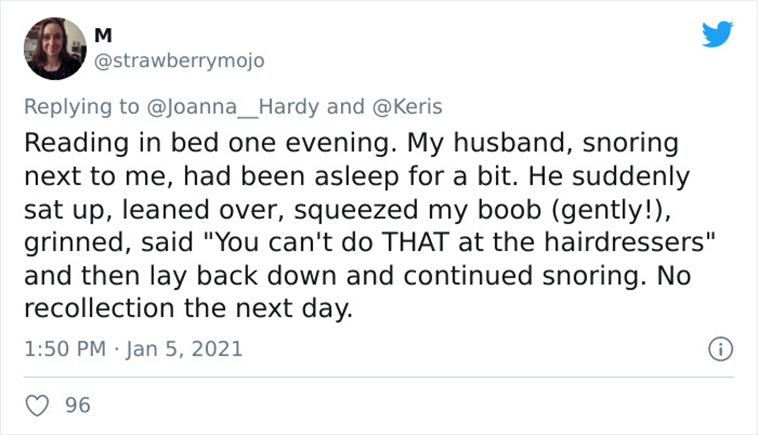 sleep talking stories